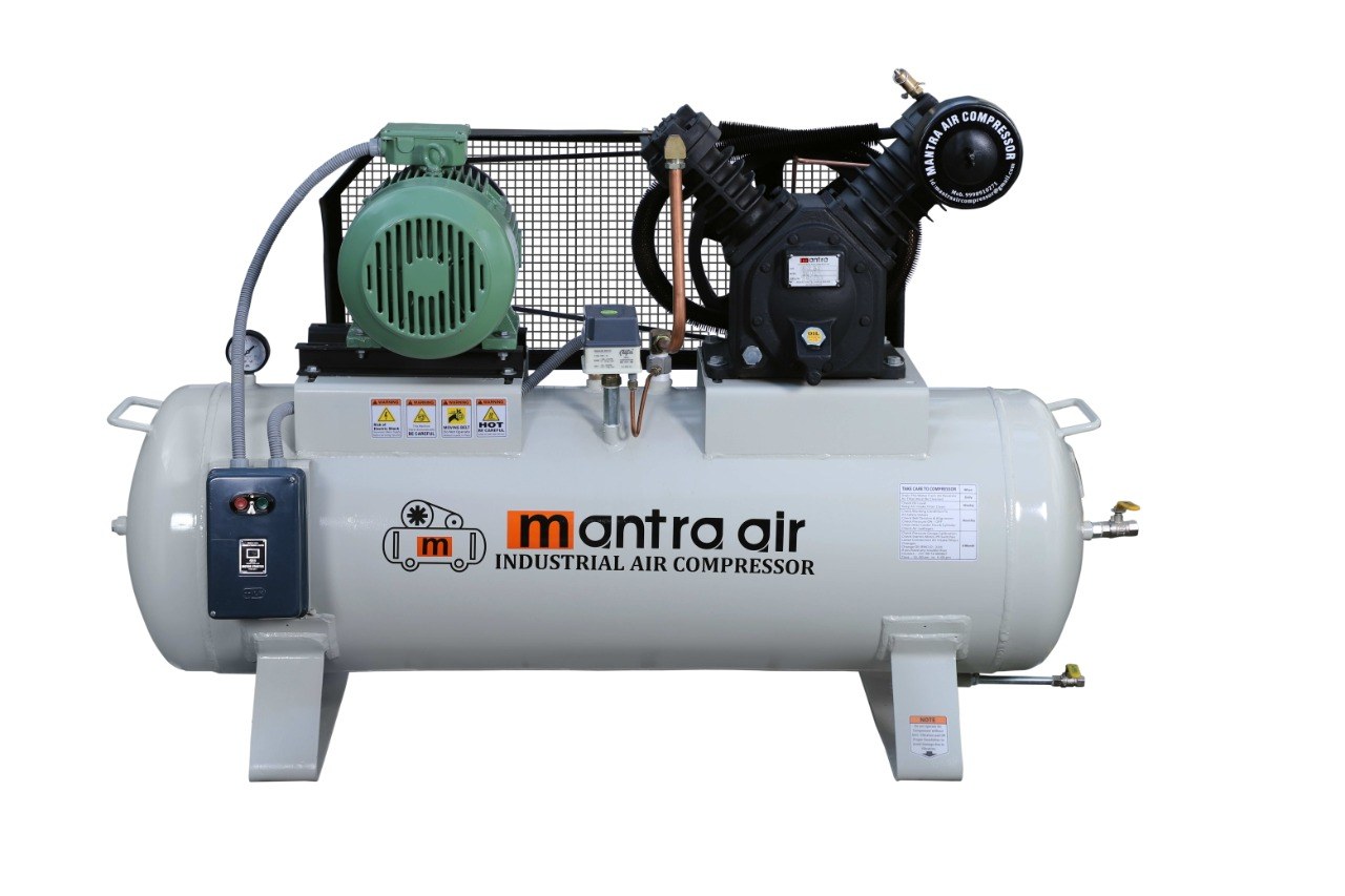 Single-Unit Piston Air Compressor with Receiver Tank